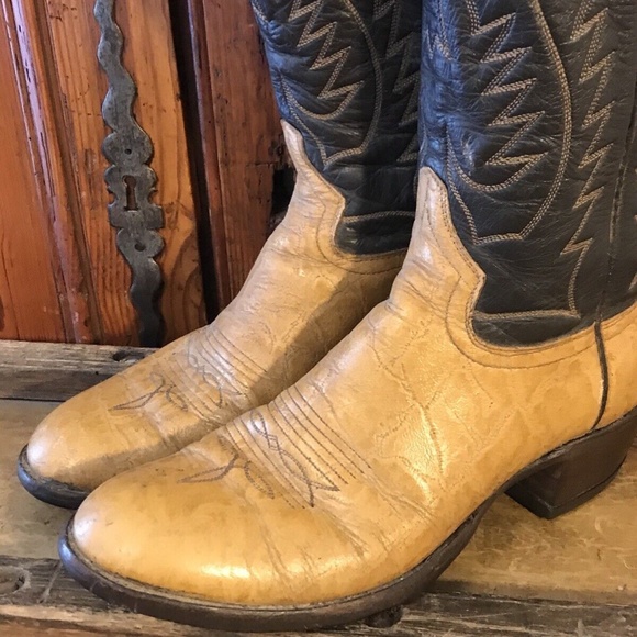 Vintage ADAMS Cowboys Western Boots Billy Martins Mens Size 8.5 D MSRP $575 - Picture 2 of 7